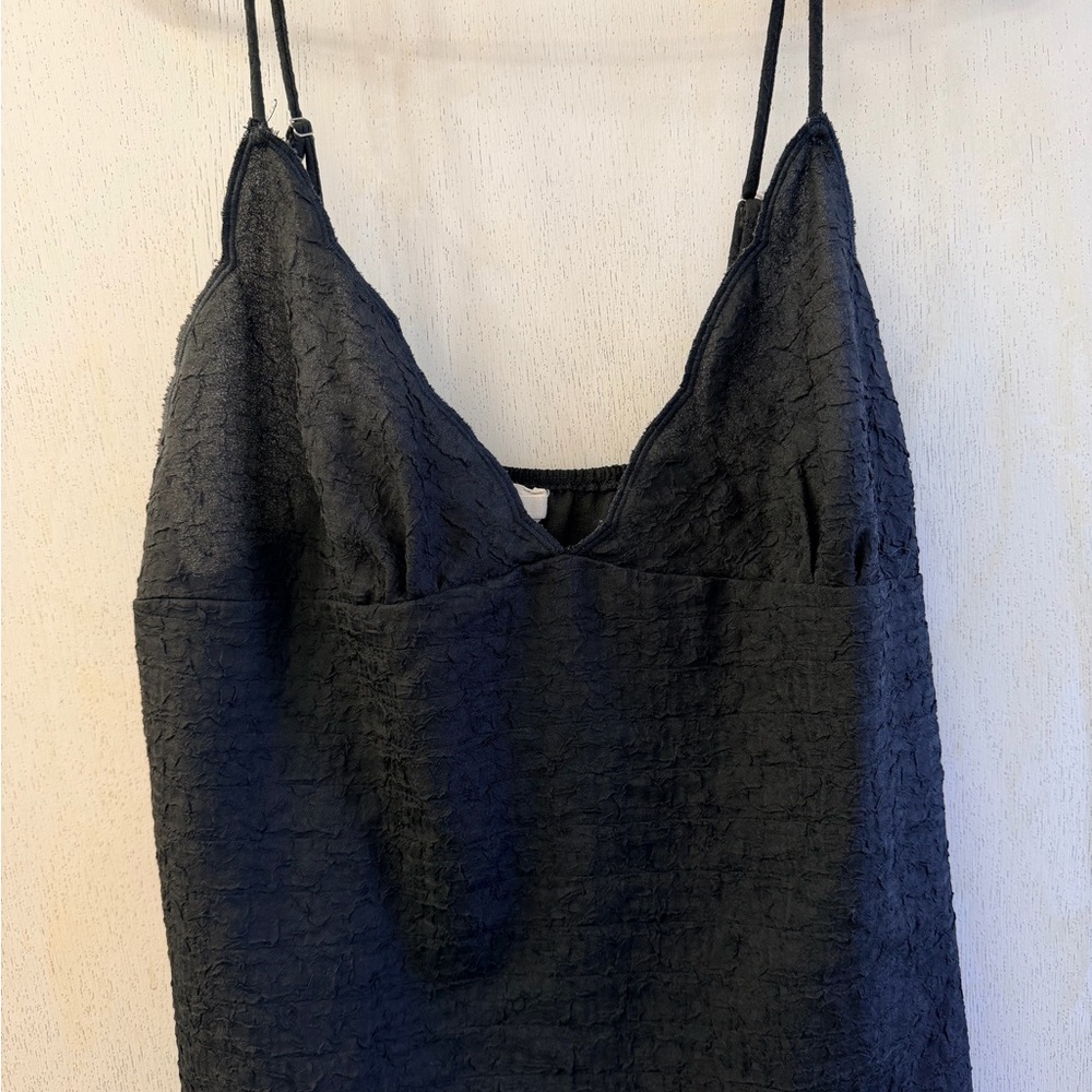 Millibon Black Textured Tank Top